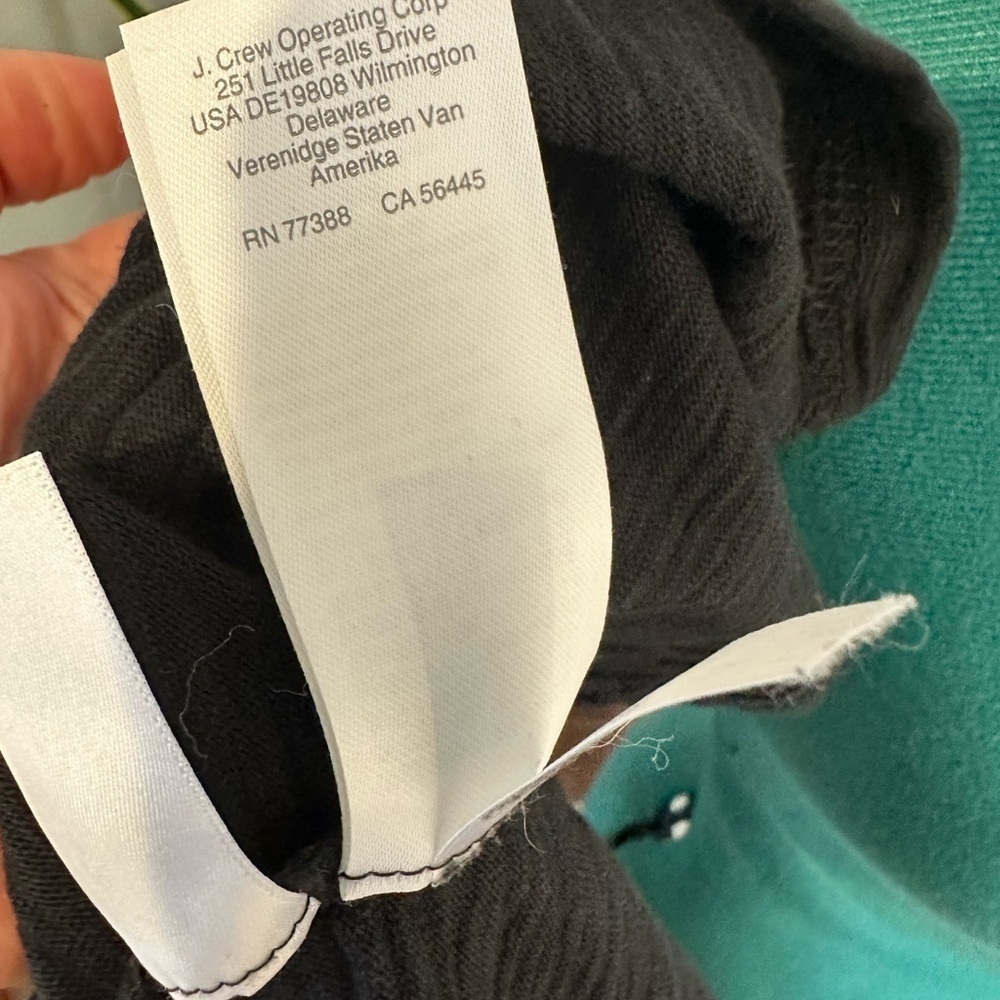 J crew XXS Short-sleeve striped tie-waist T-shirt dress black - Picture 12 of 12